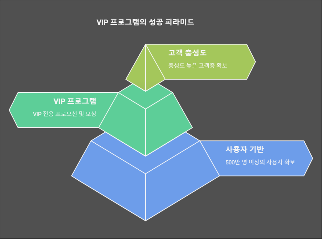 VIP 프로그램의 성공 피라미드